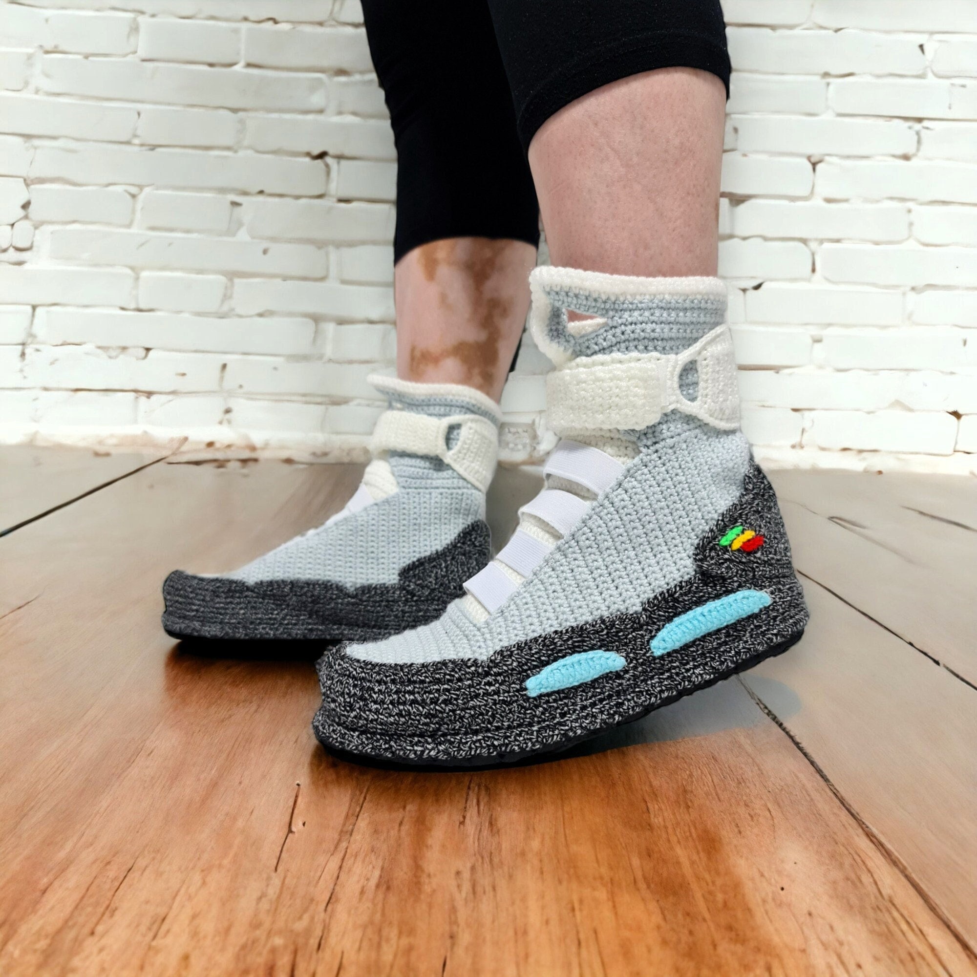 Back to the Future, Air Mag Inspired Sneakers Slippers, Custom Marty ...