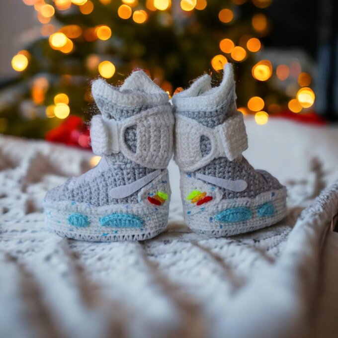 Marty McFly Back to the Future Newborn Air Mag Booties