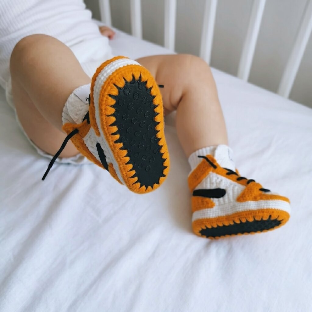 Baby Jordan-Style Booties - view 2