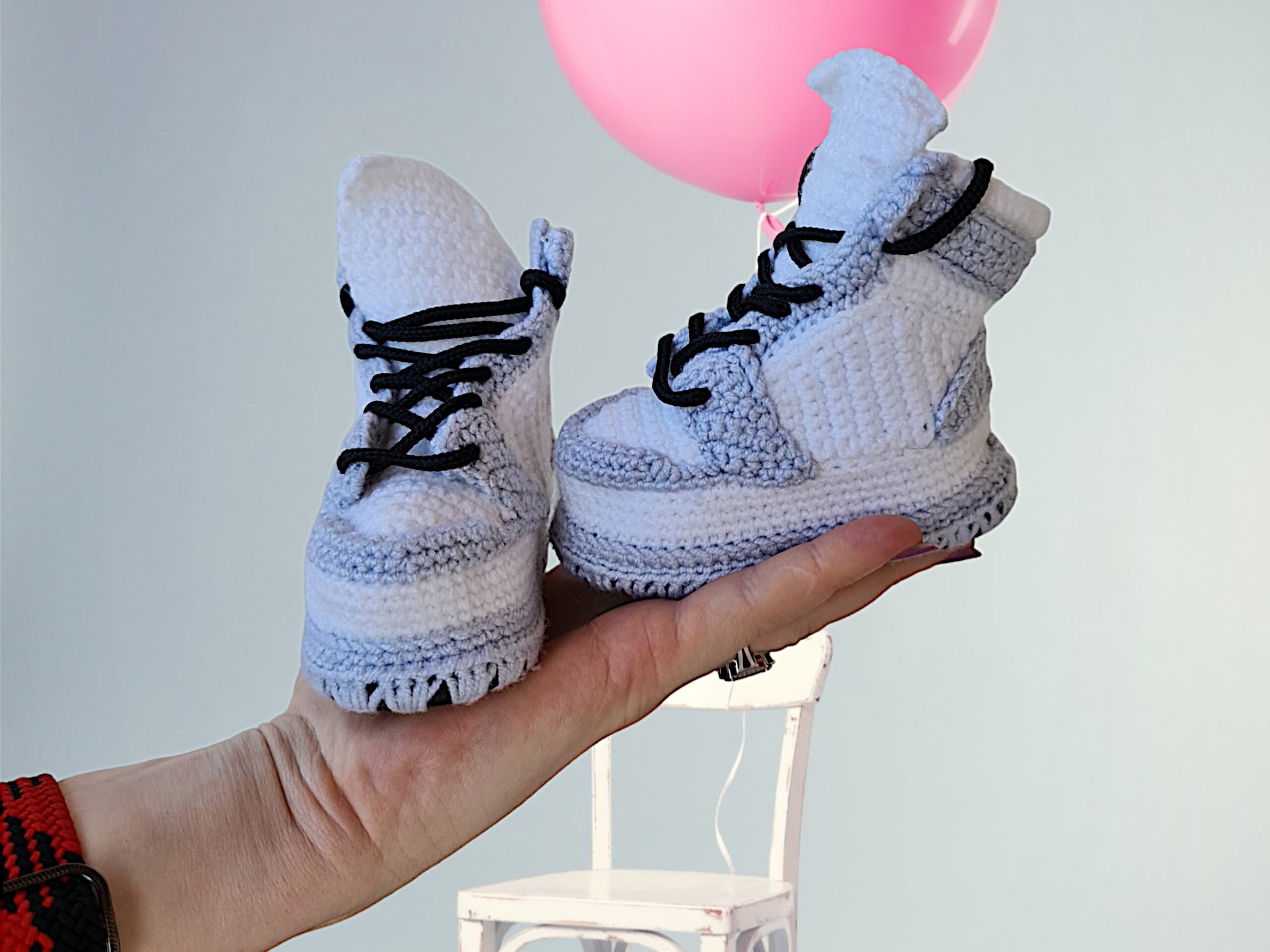 Baby Sneaker Jordan Style Crochet Booties