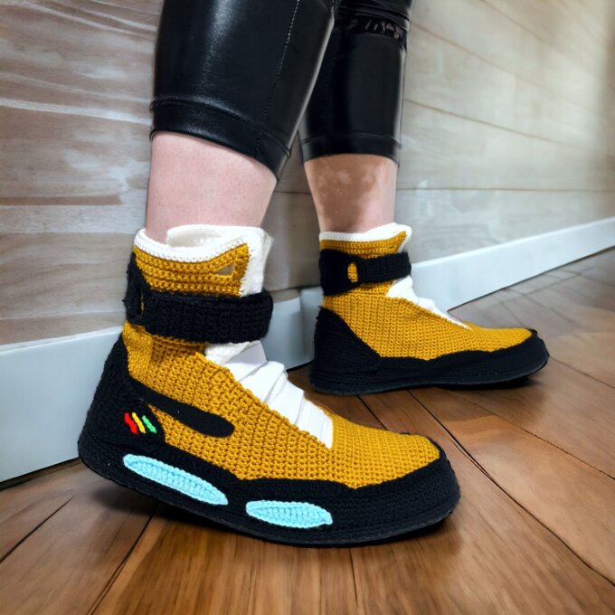 Back To The Future Air Mag Crochet Slippers Back To The Future Air Mag Crochet Slippers