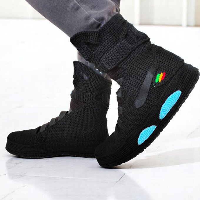 Black Air Mag Slippers Black Air Mag Slippers