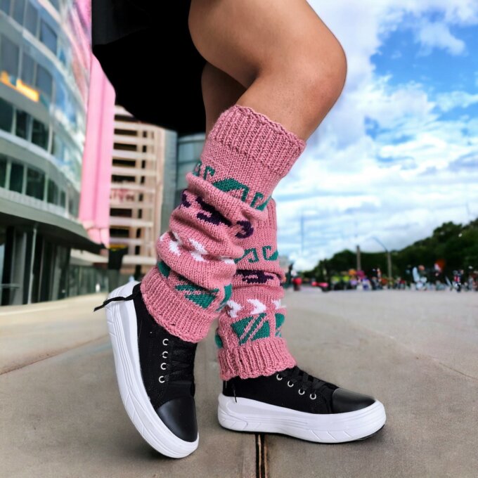 Cable Knit Crochet Leg Warmers