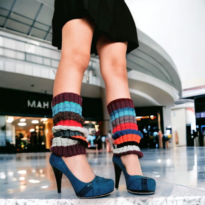 Colorful Leg Warmer Long Tights Leggings Socks