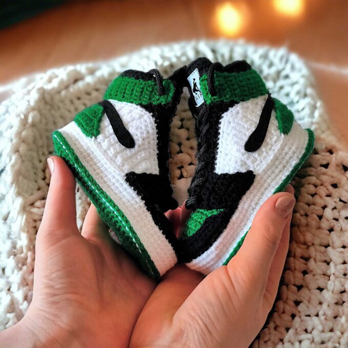 Cozy Crochet Baby Sneakers