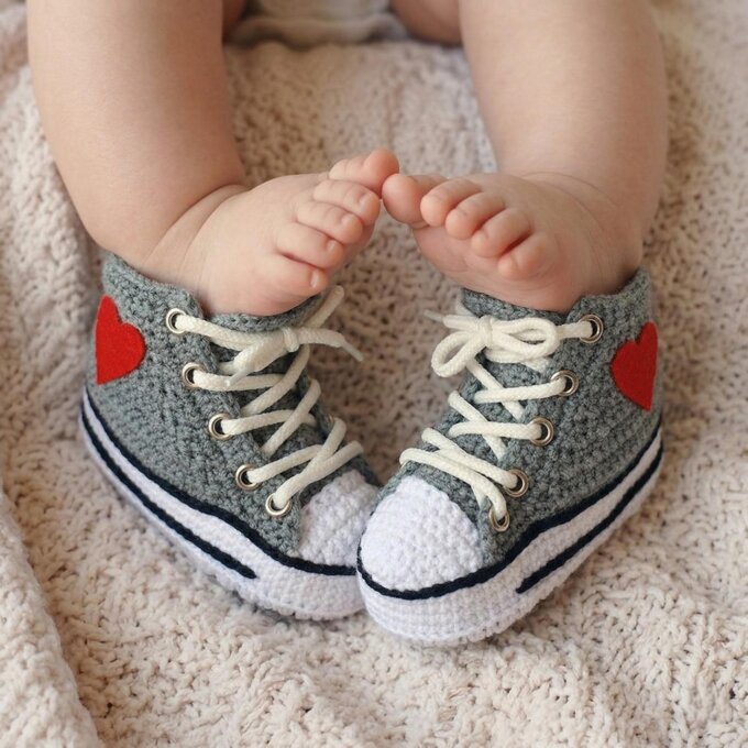 Crochet Baby Breathable Sneakers