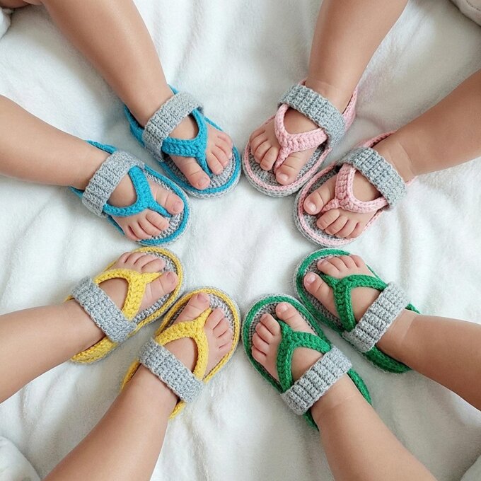 Crochet Baby Flip Flops Sandals Crochet Baby Flip Flops Sandals