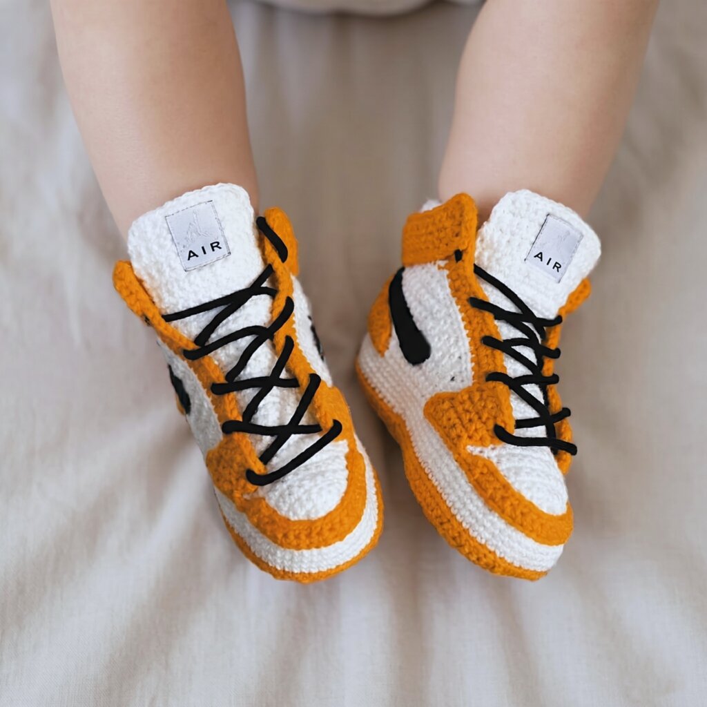 Baby Jordan-Style Booties - view 3