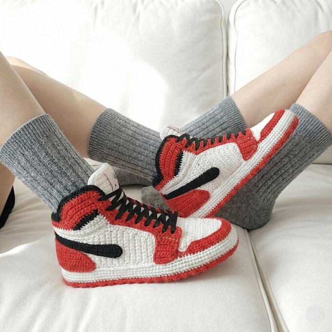 Crochet Sneakers Slippers