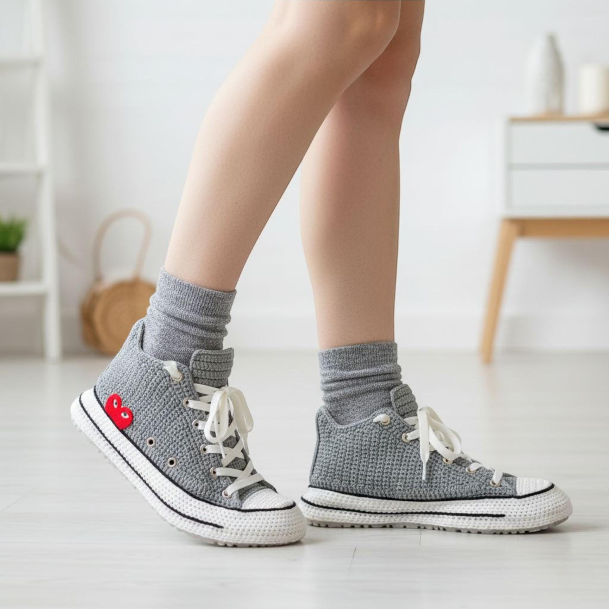 Crochet Sneakers Slippers