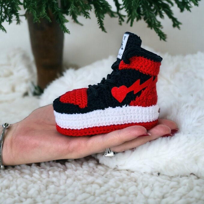 Custom Crochet Baby Basketball MVP Booties Sneakers
