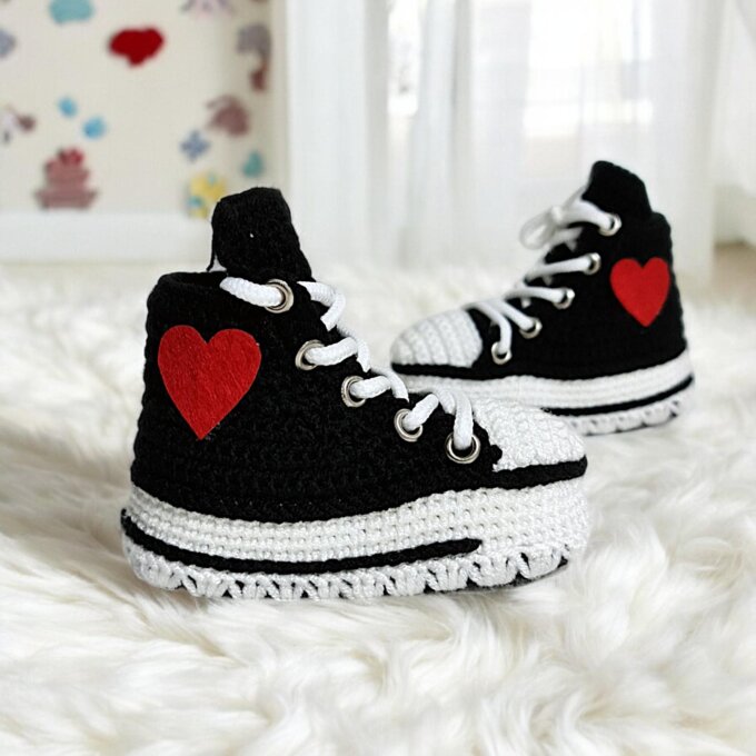 Custom Crochet Baby Sneaker Kicks Custom Crochet Baby Sneaker Kicks