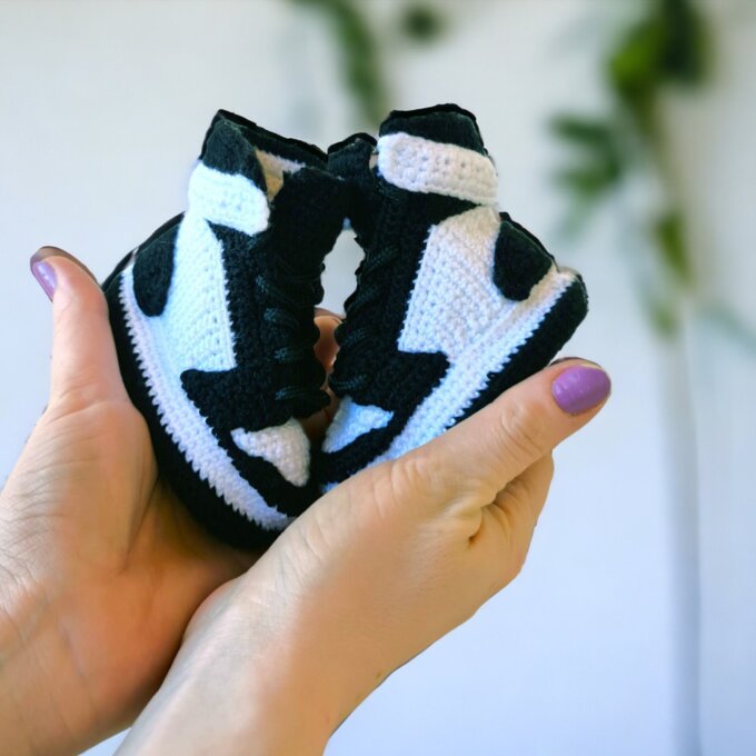 Custom Crochet Baby Sneakers