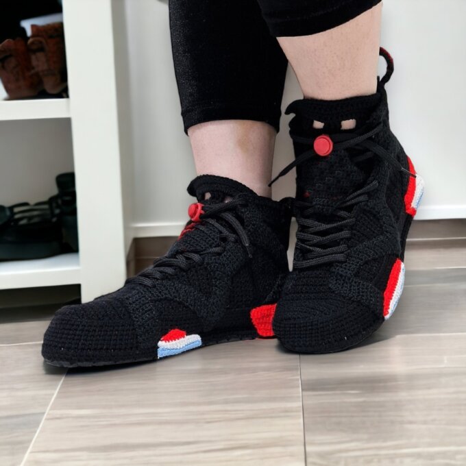 Custom Crochet Sneakers Slippers