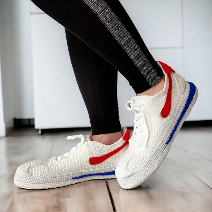 Custom Knit Sneakers Slippers