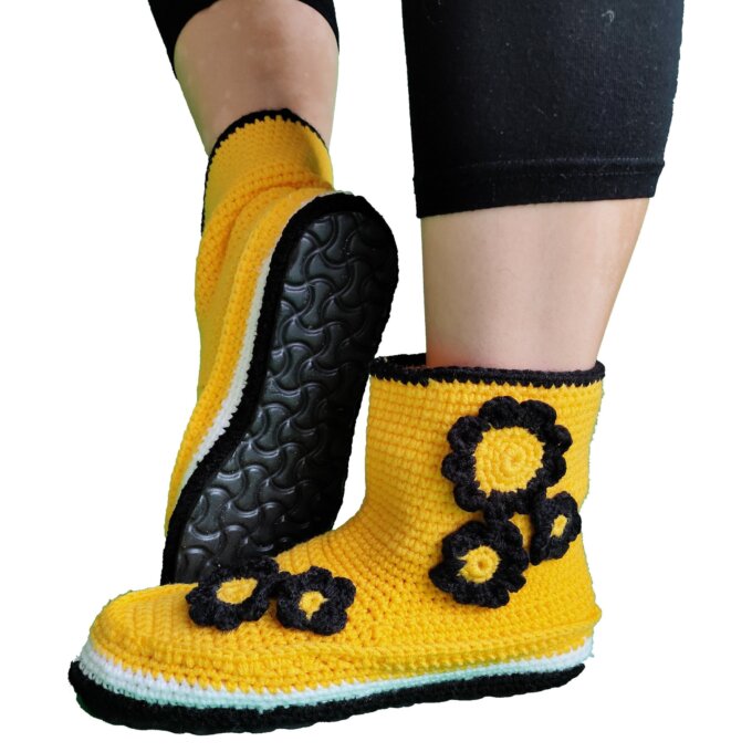 Floral Print Long Length Knee Length Women Slippers Floral Print Long Length Knee Length Women Slippers