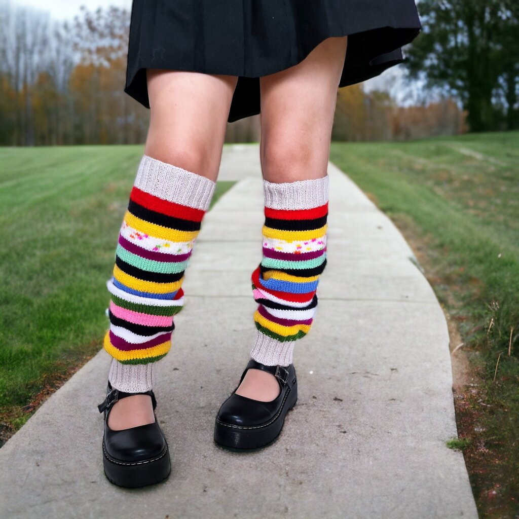 Rainbow Pride Leg Warmers - view 5 Rainbow Pride Leg Warmers - view 5