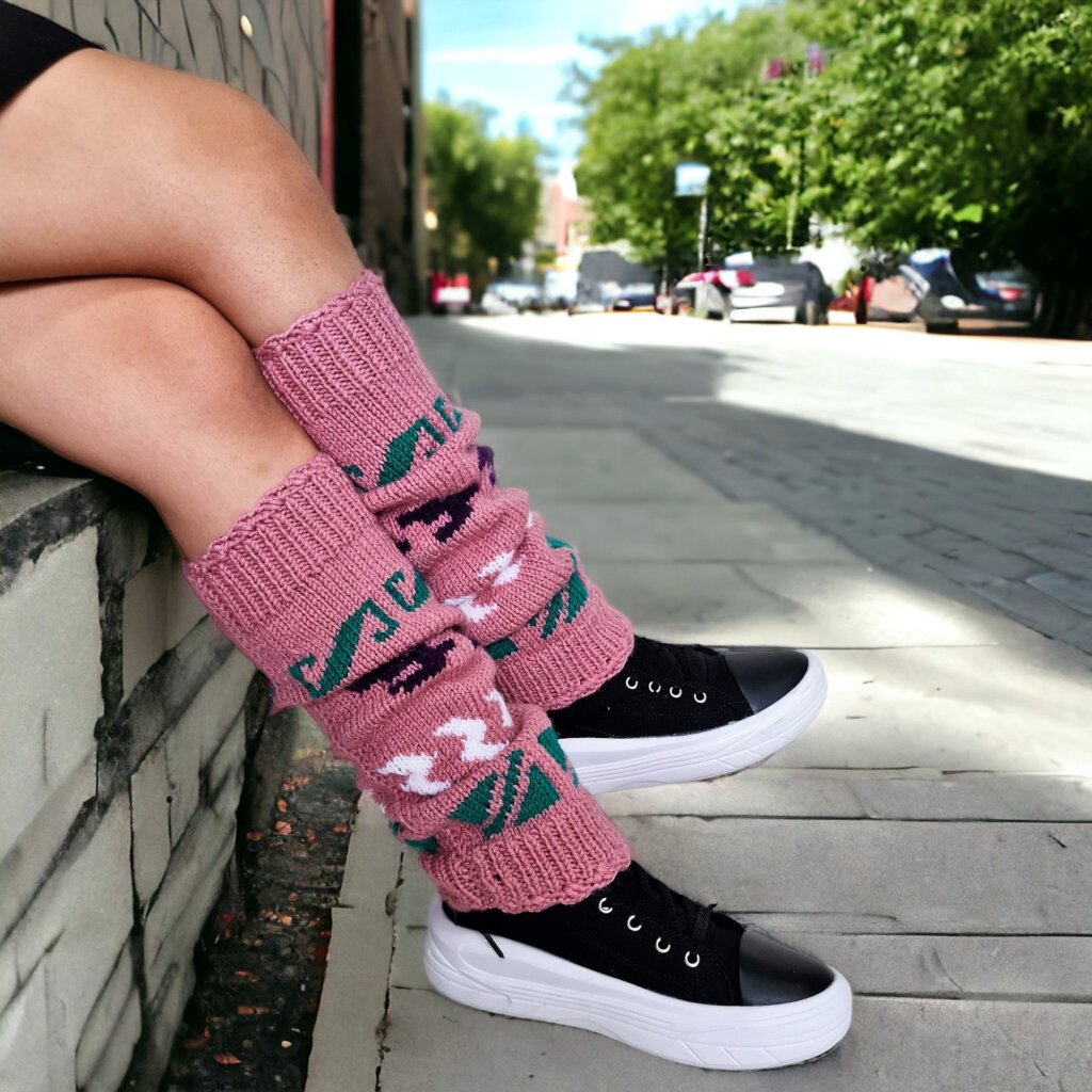 Cable Knit Crochet Leg Warmers - view 5 Cable Knit Crochet Leg Warmers - view 5