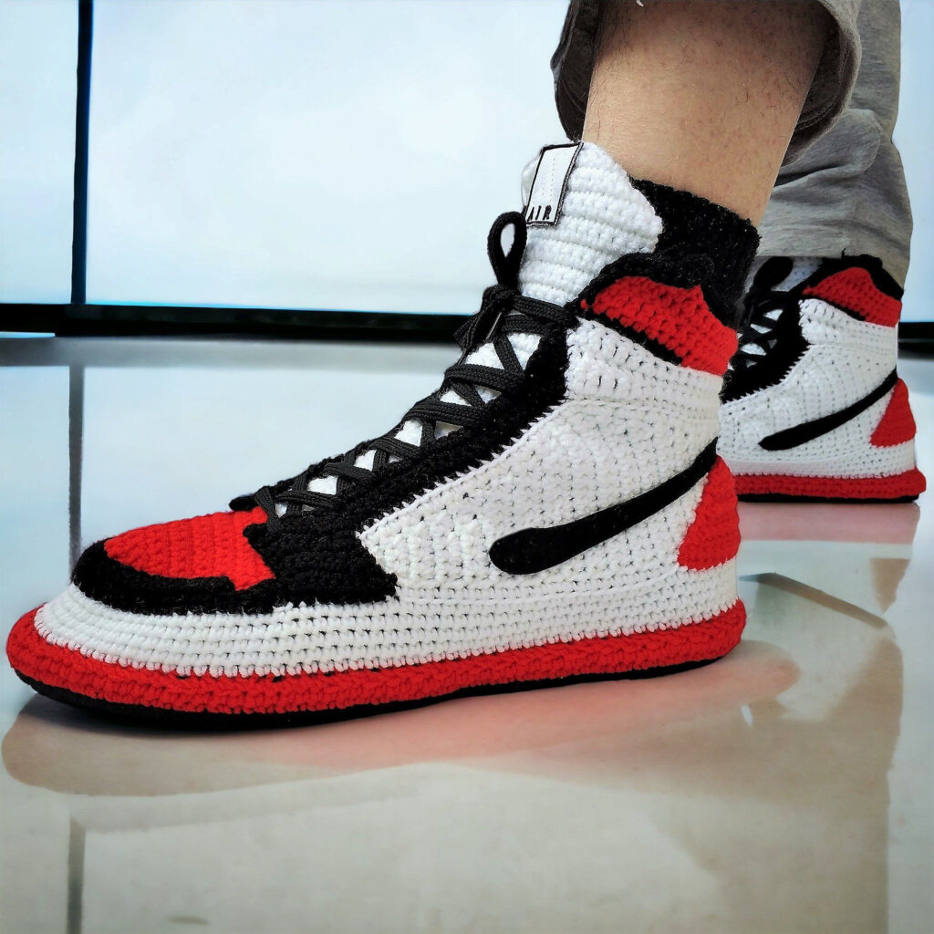 Jordan-style Custom Knitted Sneakers - view 2