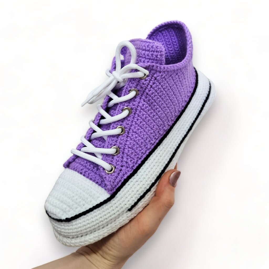 Lilac Low Top Sneakers Slippers - view 2