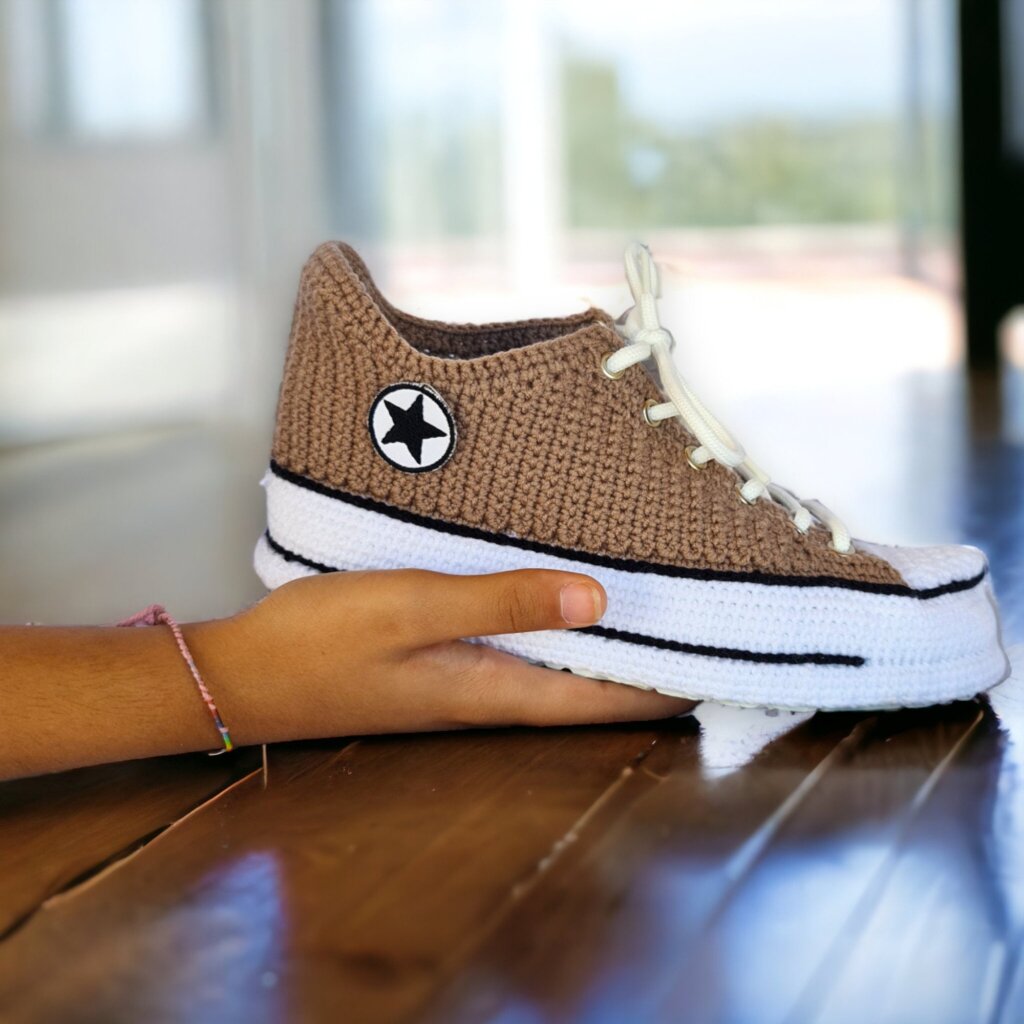 Custom Crochet Slippers Sneakers - view 4