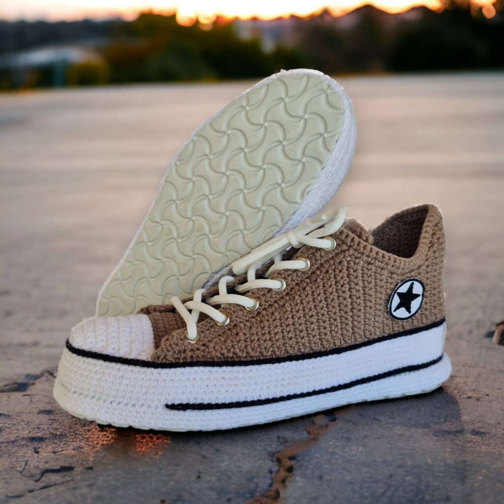 Custom Crochet Slippers Sneakers - view 2