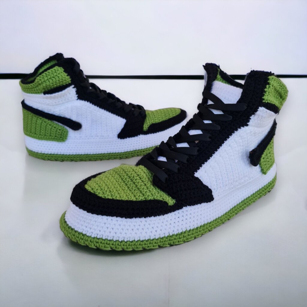 Hand-knit Jordan Sneakers Custom Slippers - view 2