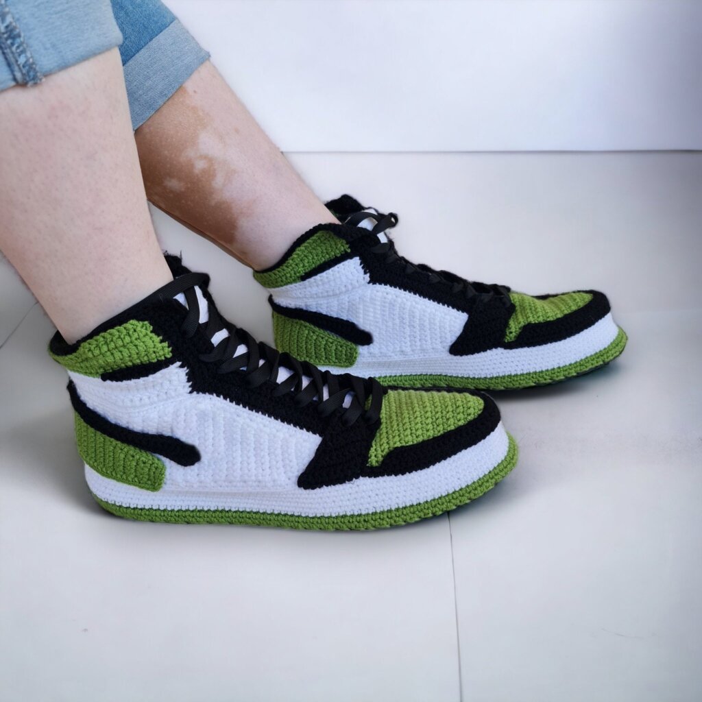 Hand-knit Jordan Sneakers Custom Slippers - view 3