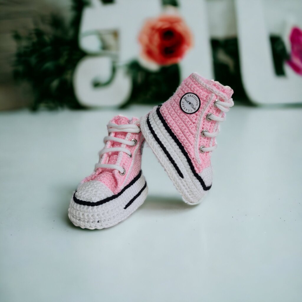 Personalized Pink Baby Sneakers - view 5 Personalized Pink Baby Sneakers - view 5