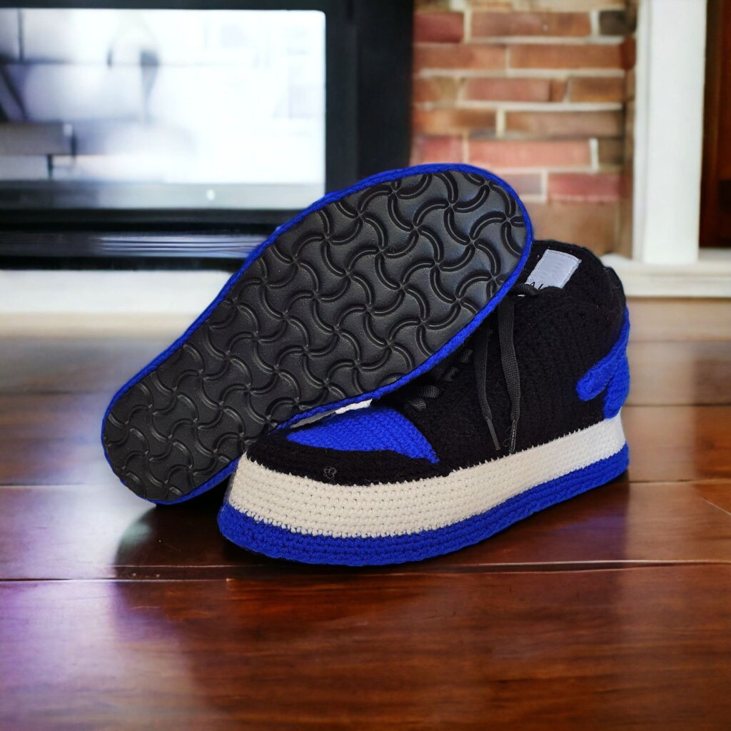 Low Top Blue Sneakers Slippers - view 5