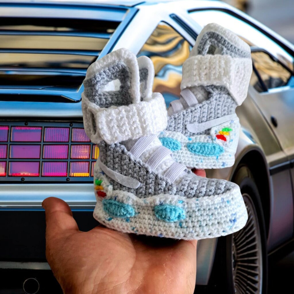 Marty McFly Back to the Future Newborn Air Mag Booties - view 5 Marty McFly Back to the Future Newborn Air Mag Booties - view 5