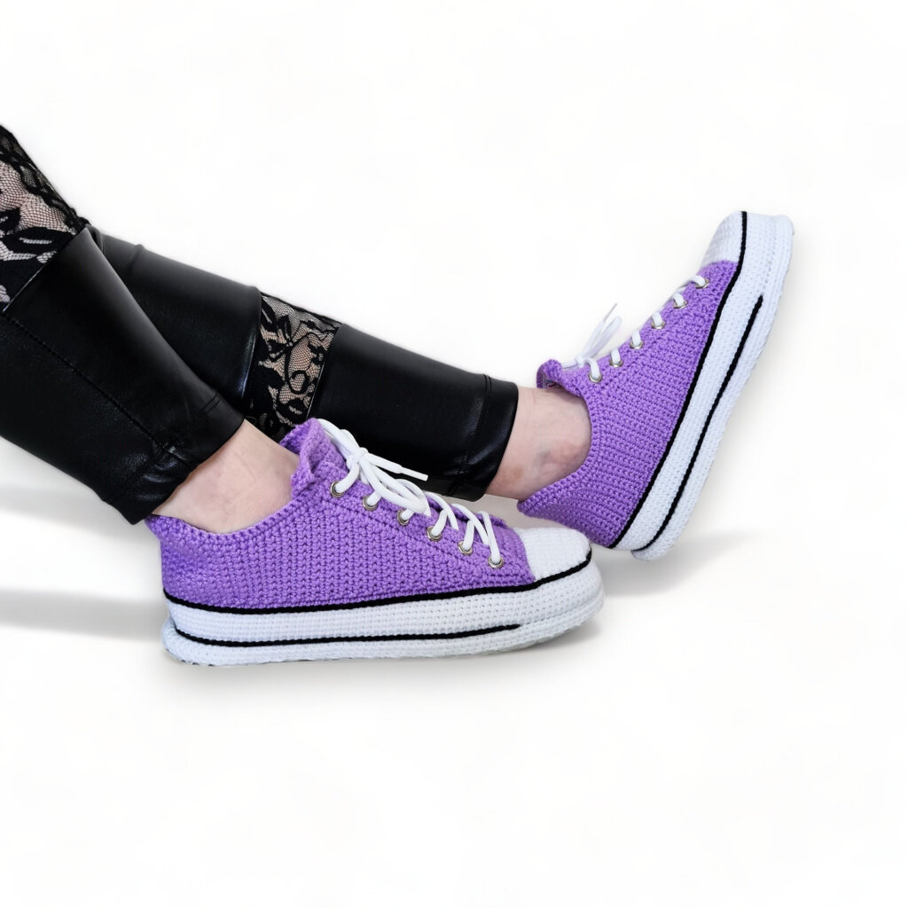 Lilac Low Top Sneakers Slippers - view 4