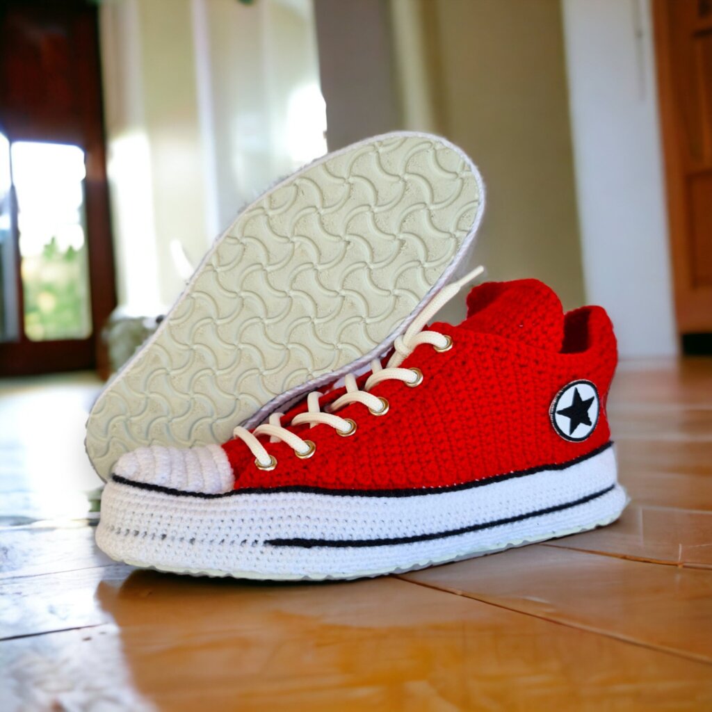 Red Sneakers Slippers - view 3