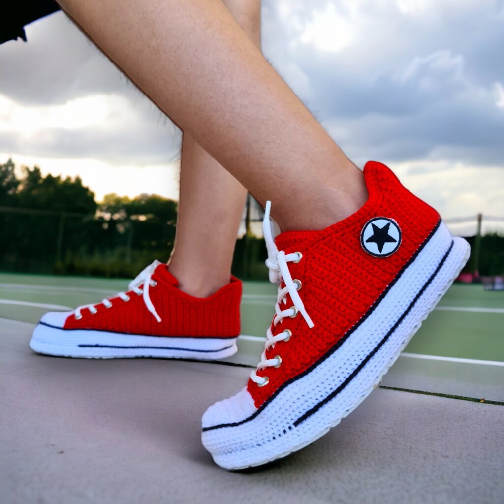 Red Sneakers Slippers - view 5