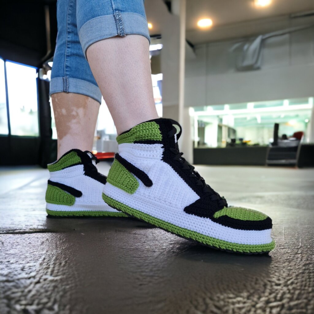 Hand-knit Jordan Sneakers Custom Slippers - view 4