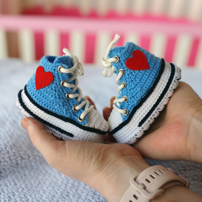 Custom Organic Crochet Newborn Booties
