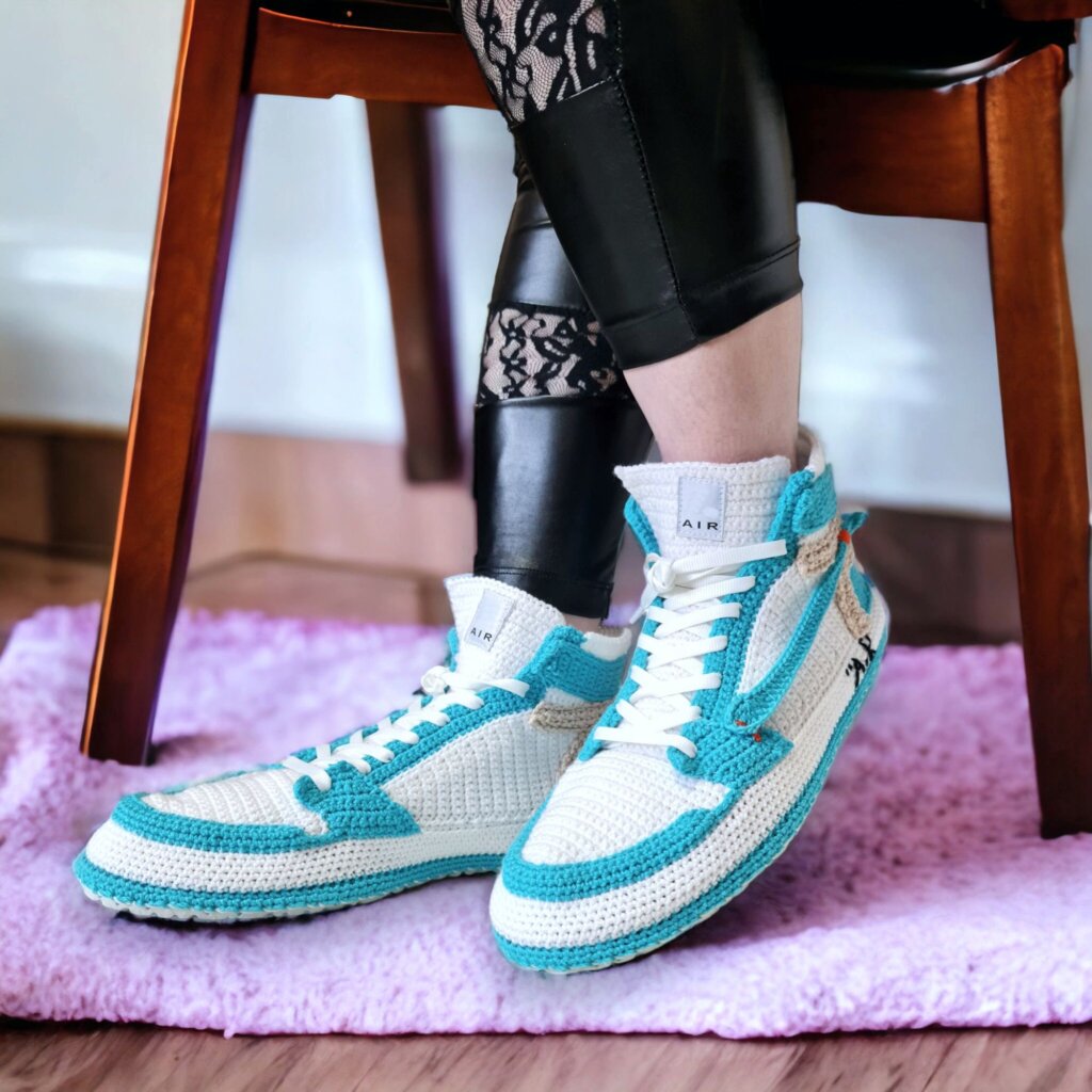 Custom Crochet Sneakerhead Slippers - view 5