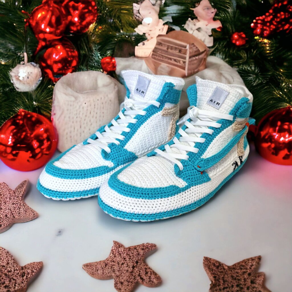Custom Crochet Sneakerhead Slippers - view 4