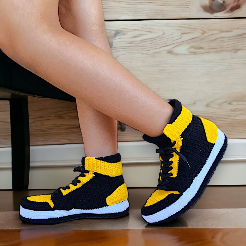 Jordan Custom Knitted Sneakers Slippers - view 2 Jordan Custom Knitted Sneakers Slippers - view 2