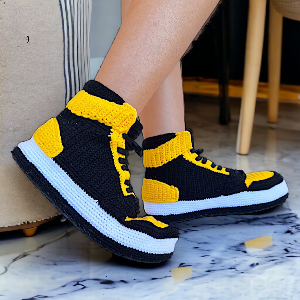 Jordan Custom Knitted Sneakers Slippers - view 3 Jordan Custom Knitted Sneakers Slippers - view 3
