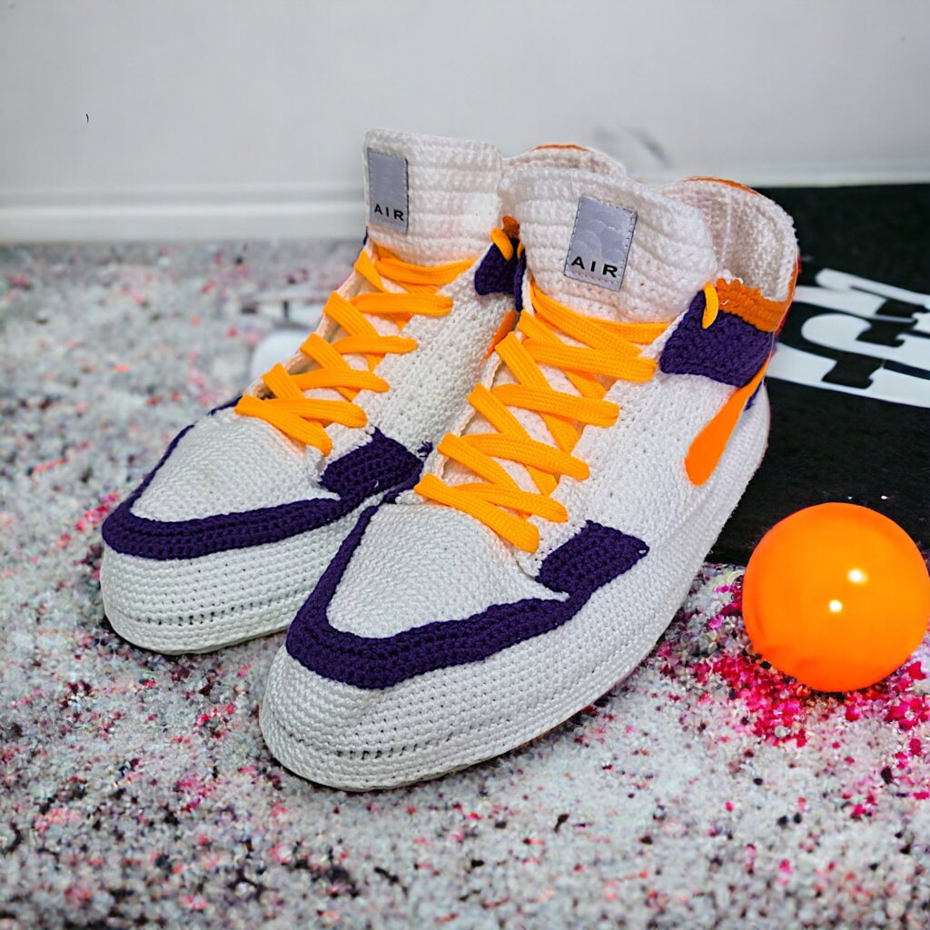 Crochet Sneaker Slippers - view 5