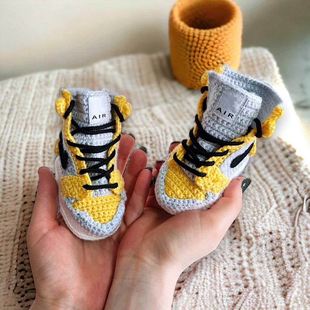 Crochet Sports Baby Shoes - view 5