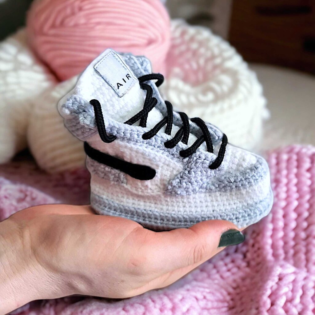 Personalized Crochet Baby Sneakers - view 4