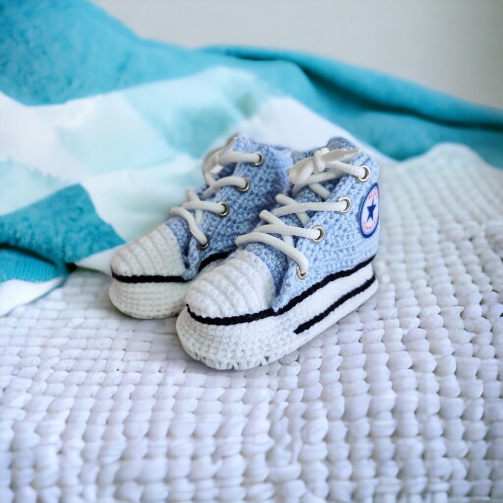 Soft Baby Blue Booties - view 2