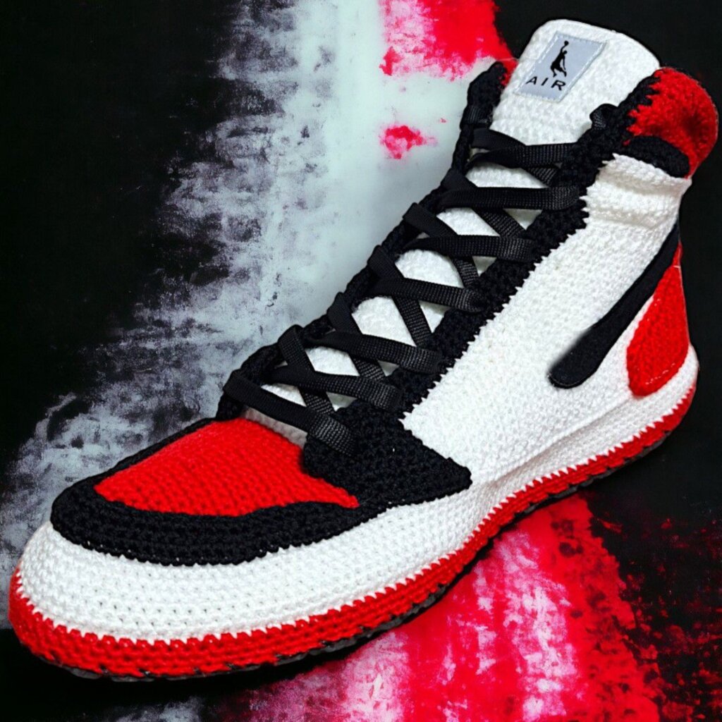 Crochet Basketball High-Top Slippers - view 2