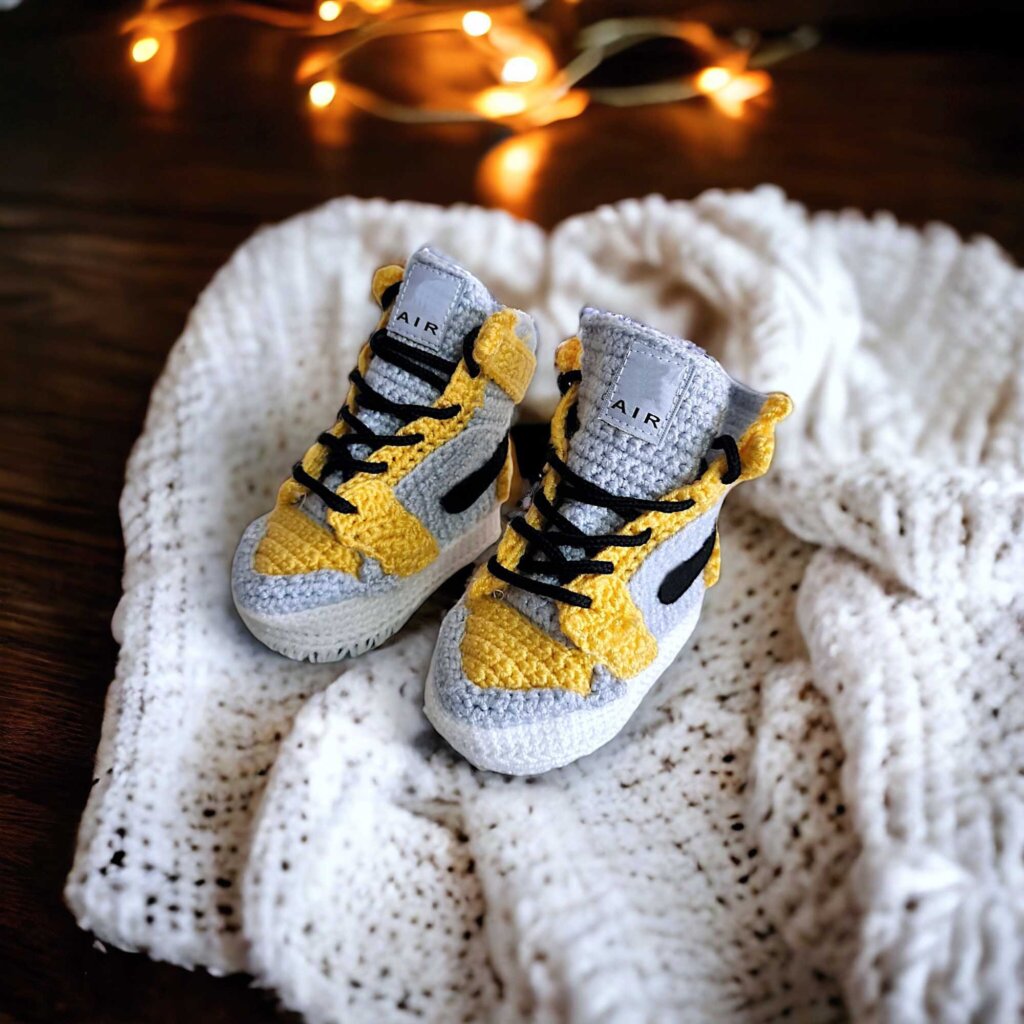Crochet Sports Baby Shoes - view 2
