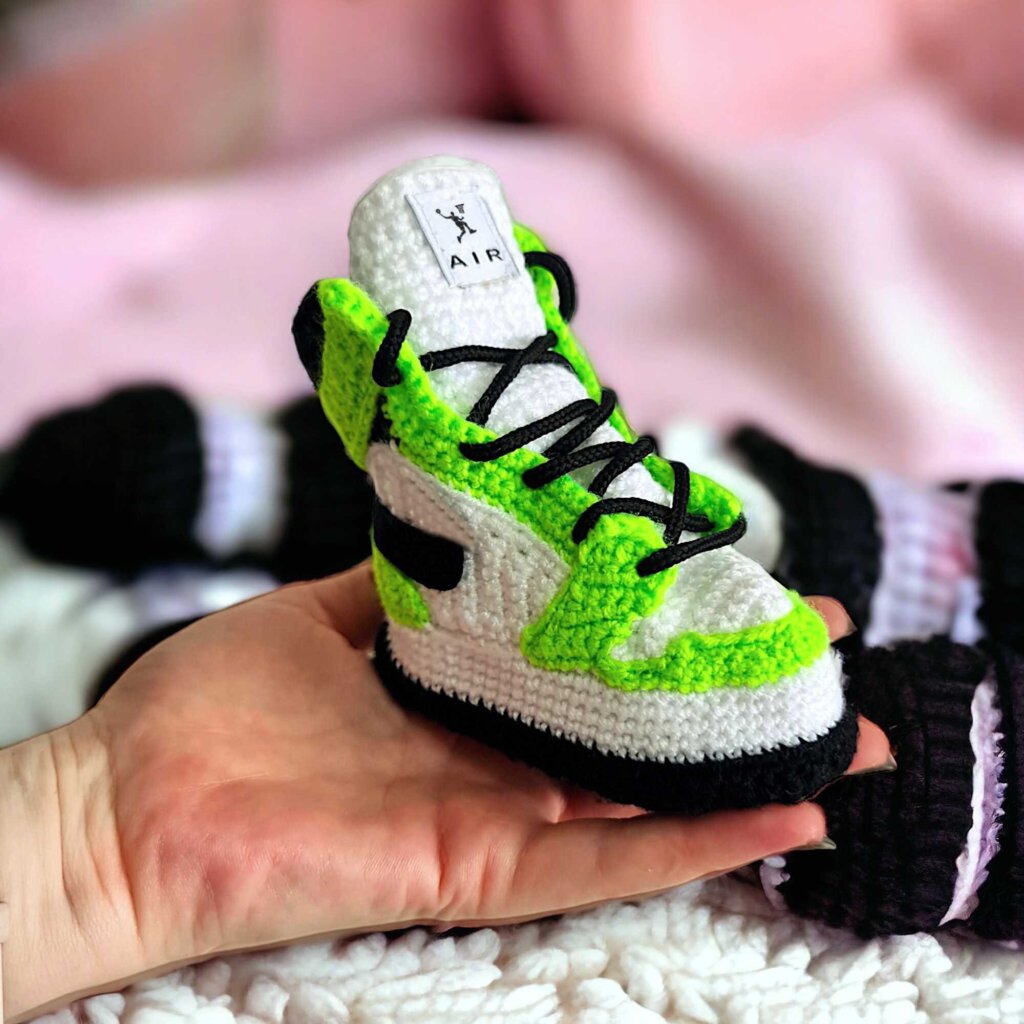 Crochet Sneaker Booties for Babies - view 2