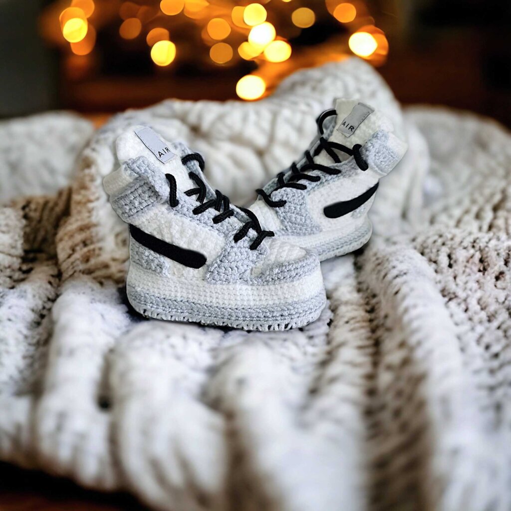 Personalized Crochet Baby Sneakers - view 3