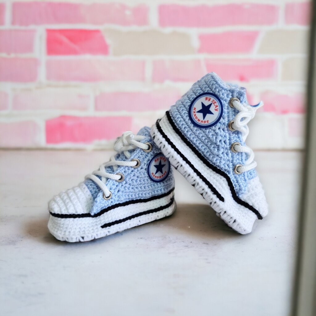 Soft Baby Blue Booties - view 3