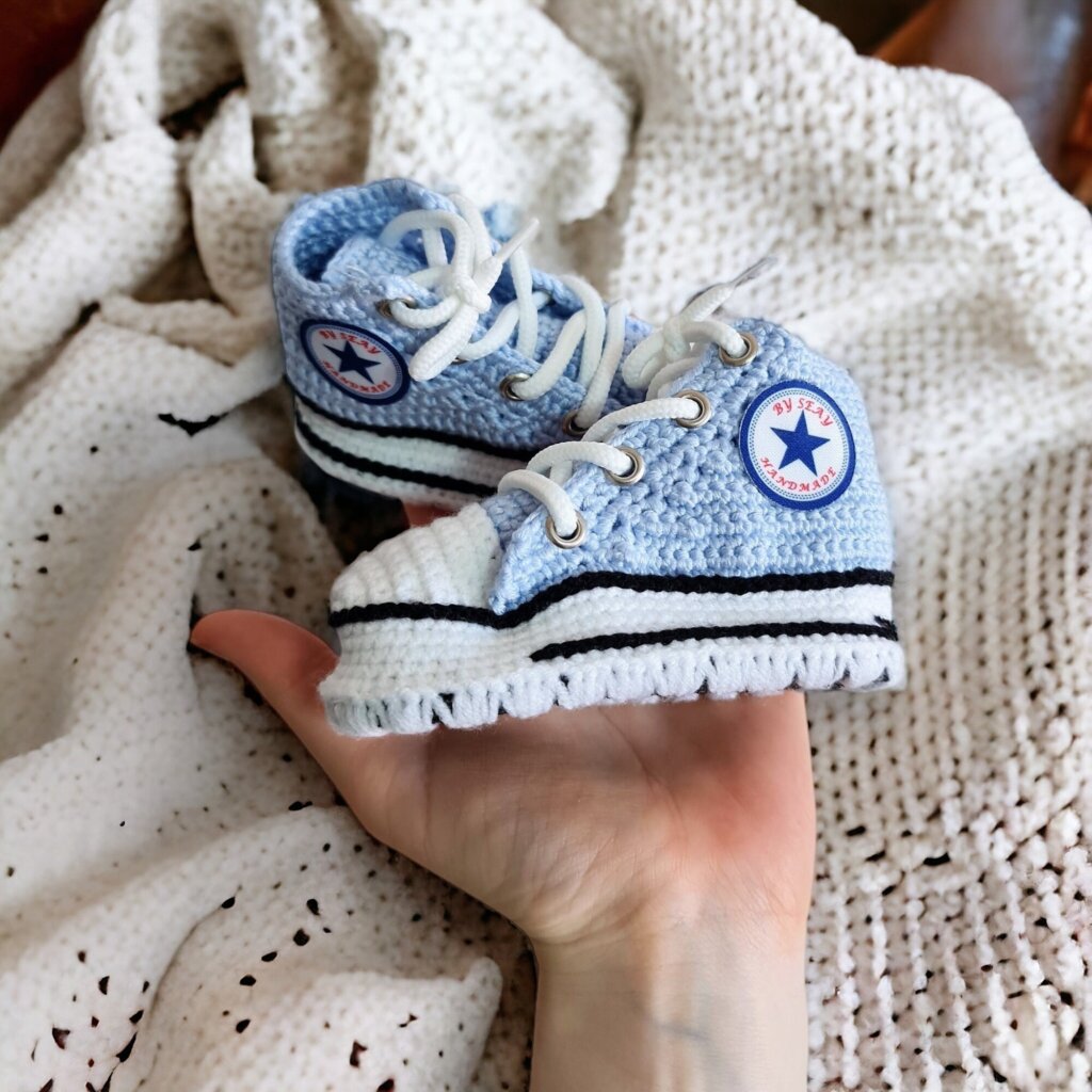 Soft Baby Blue Booties - view 5